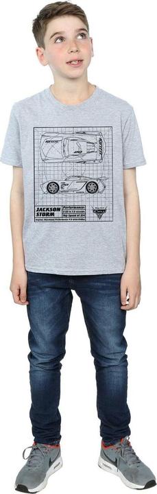 Immagine prodotto Disney Cars Jackson Storm Blueprint Maglietta Ragazzi (140, 146)