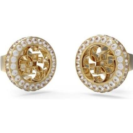 Guess, Ohrringe, Fashion Gold Plated 4G Crush Earrings JUBE04164JWYGT/U, (Edelstahl)