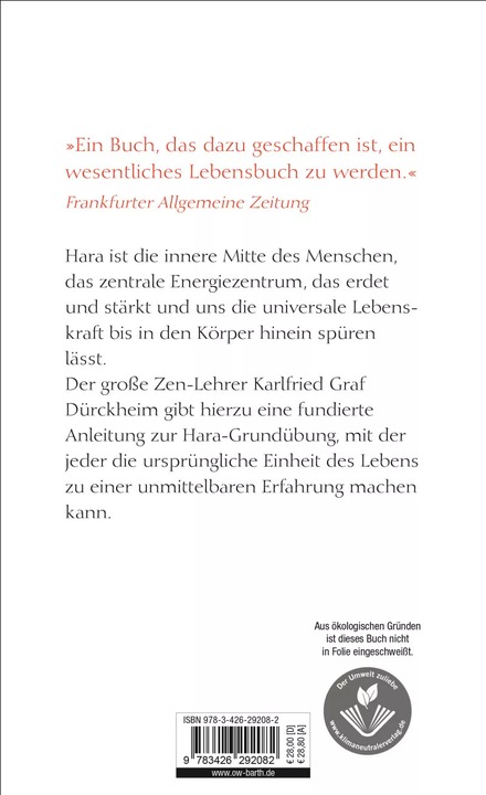 Actual product image Hara (German, Karlfried Count Dürckheim, 2012)