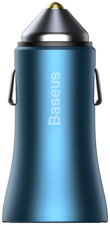 Produktbild Baseus Golden Contactor Pro car charger, 2x USB, 40W (blue)