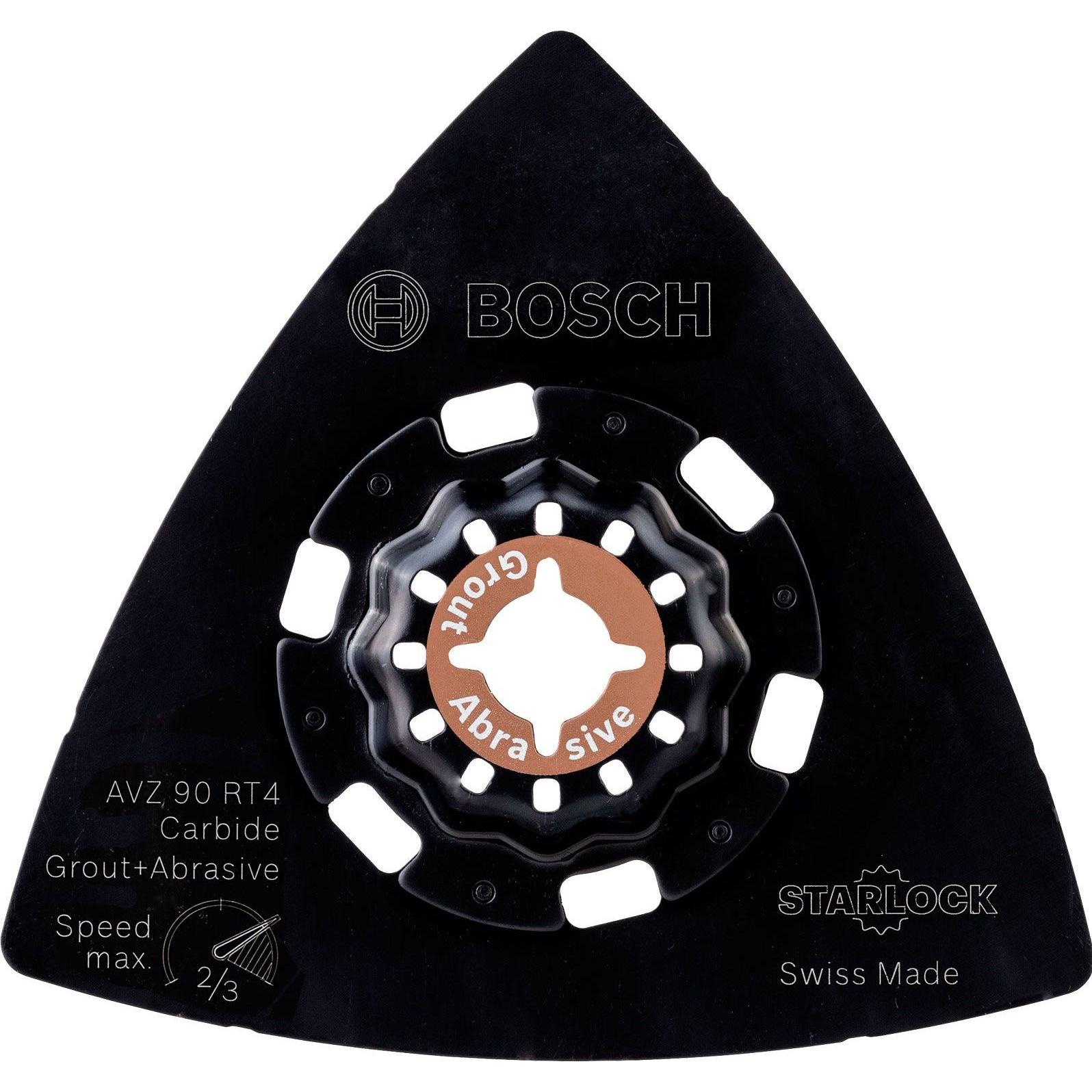 Bosch Zubehör, Schleifmittel, Carbide-RIFF Schleifteller AVZ 90 RT4, 90 mm, Körnung 40 (40)