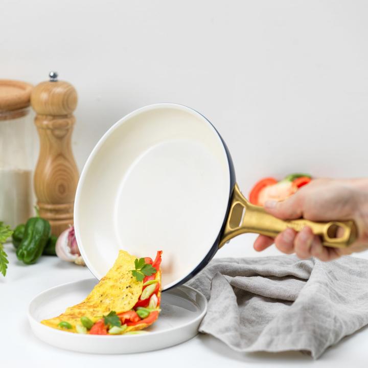 Produktbild Greenpan Padova Oxford Blue 10-delige Pannenset met keramische antikleeflaag (CC008493001) (24 cm, Bratpfanne, Kochtopf, Pfannenset + Topfset, Aluminium)