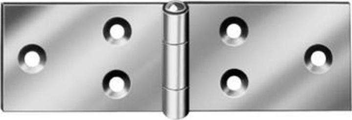 Vormann Gerolltes, breites Tischband Höhe 28 mm B.offen80 mm Stärke 1,2 mm Stahl blau verzinkt