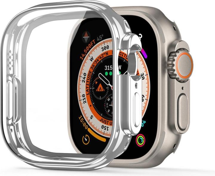 Dux Ducis Apple Watch Ultra case alone 49 mm flexible smartwatch case silver