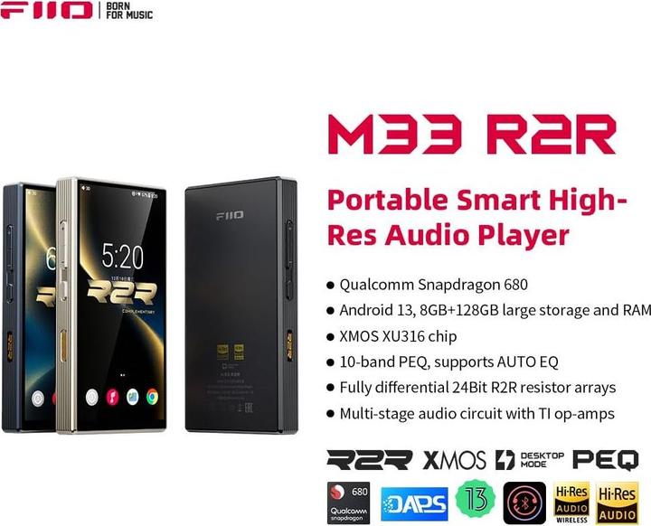 Immagine prodotto FiiO M33 R2R (128 GB)