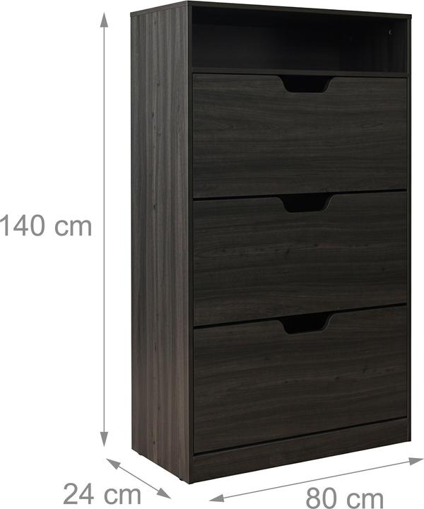 Produktbild Relaxdays Schuhschrank (80 x 24 x 140 cm)