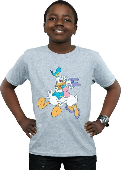 Actual product image Disney Boys Donald And Daisy Duck Kiss T-Shirt (116)