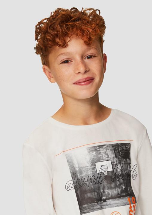 Produktbild s.Oliver T-Shirt Langarmshirt mit Frontprint (M)