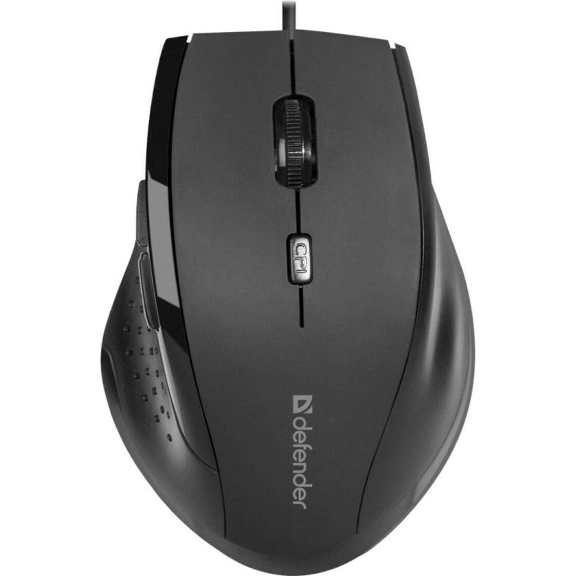 Defender Nero Mouse Accura Mm-362 Czarna Ottico 1600Dpi 6P (Cablato), Mouse,