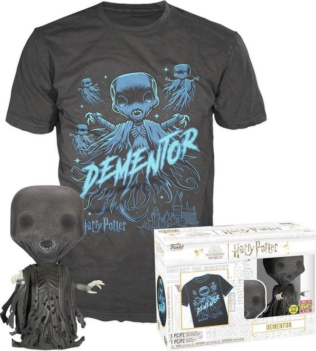 Actual product image Funko Harry Potter POP! & Tee set figurine et T-Shirt Dementor (GL) (L)