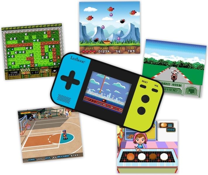 Produktbild Lexibook JL2377 Compact Cyber Arcade Tragbare Spielkonsole, 250 Gaming, LCD, Batteriebetrieben, Vid