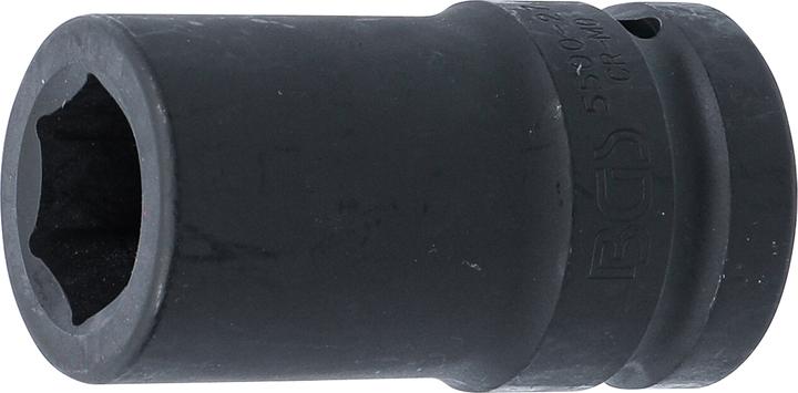 BGS Kraft-Steckschlüssel-Einsatz Sechskant, tief Antrieb Innenvierkant 25 mm (1") SW 27 mm (27 mm)
