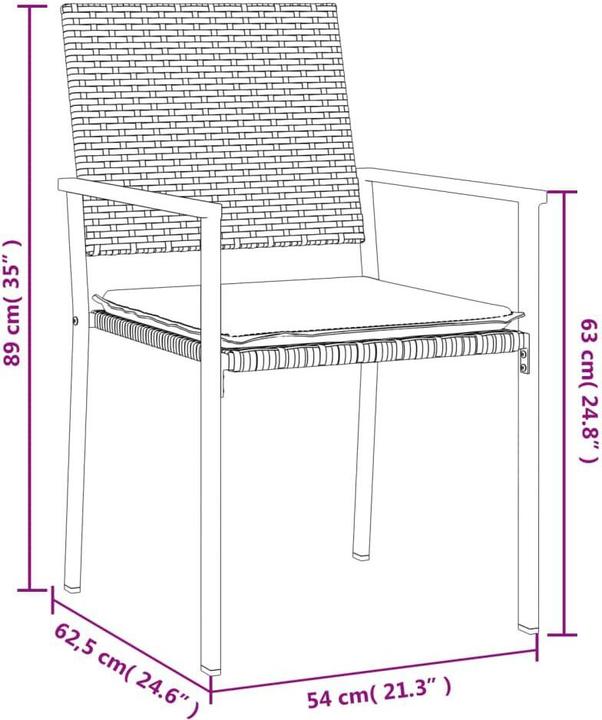 Produktbild vidaXL Gartenstuhl