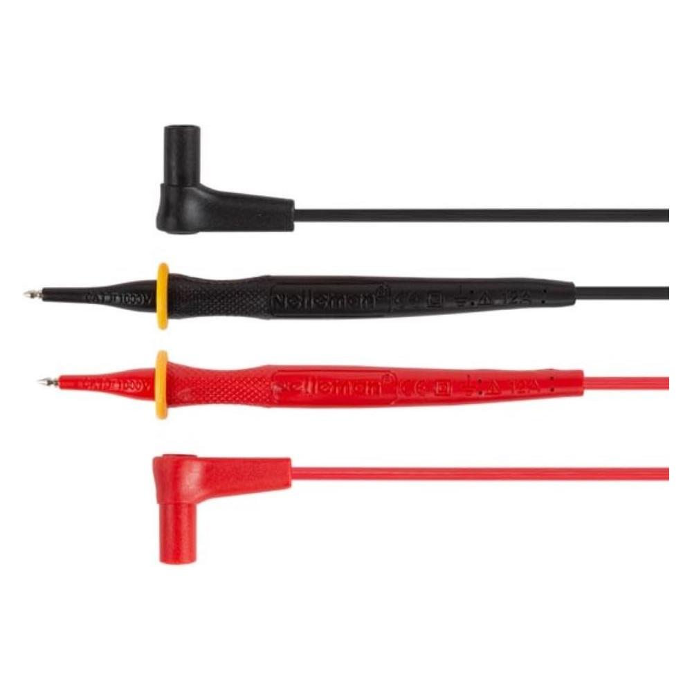 Velleman, Meetlijn, Kabelset Met Pvc-Meting - Cat Iii 600 V - 12 A - 18 Awg - Lengte 70 Cm