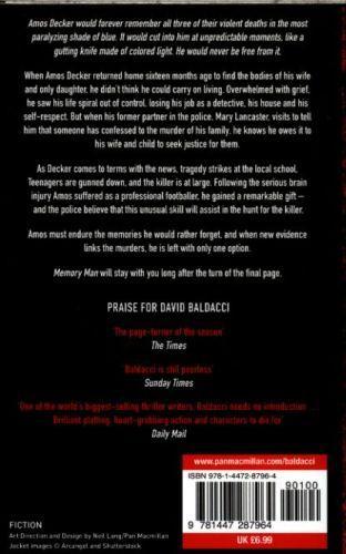 Produktbild Memory Man (Englisch, Baldacci David, 2015)