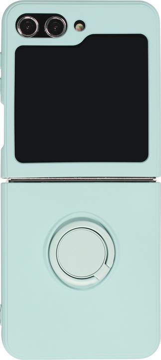 Produktbild PhoneLook Hülle Soft Touch mit Ring Türkis (Samsung Galaxy Z Flip5)