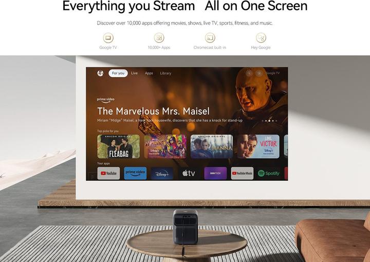 Produktbild Wanbo Mozart 1 Pro (2025) (Full HD, 1200 lm, 1.2:1)