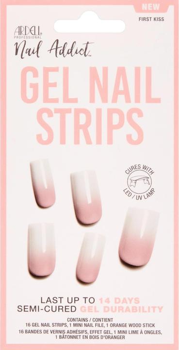 Ardell Nail Addict (Artificial nails, Pink, White)