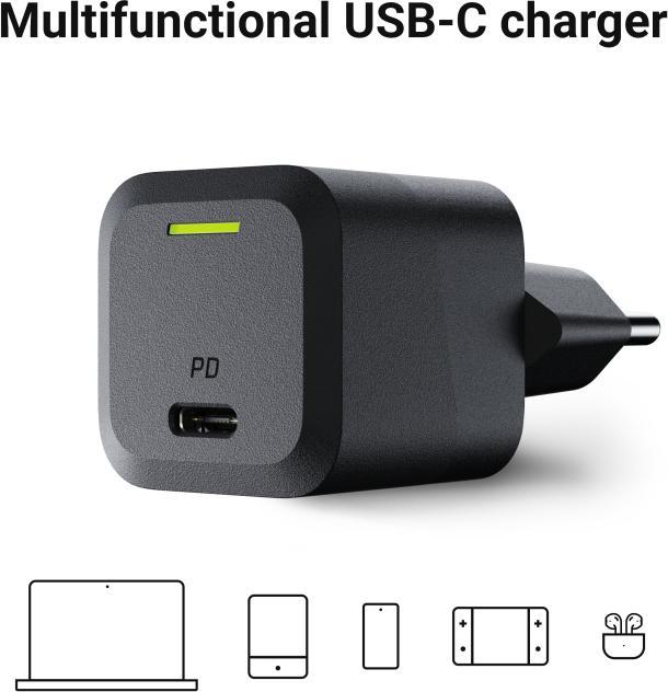 Actual product image GreenCell Ładowarka Green Cell CHARGC06 1x USB-A 1x USB-C 3 A (CHARGC06) (33 W, 1 portion)