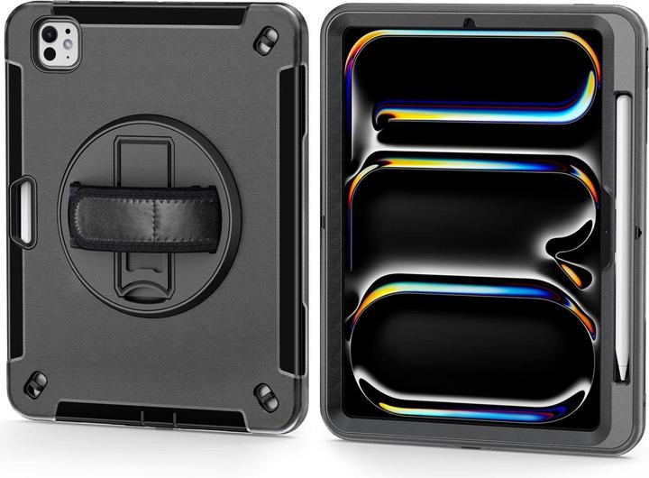 Actual product image JT Berlin Rugged Kickstand & Handstrap Case| Apple iPad Pro 11 2024| black| bulk| (30017) (Apple iPad Pro 11 2024, Apple iPad Pro 11 2025)