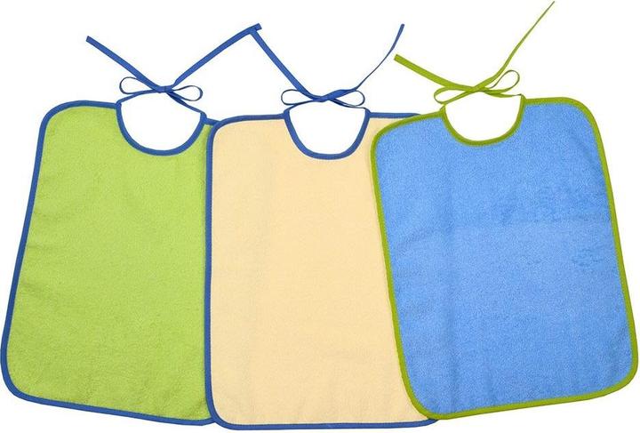 Produktbild Lätzchen Riesen-Bindelätzchen 3er Pack - Grün Gelb Blau
