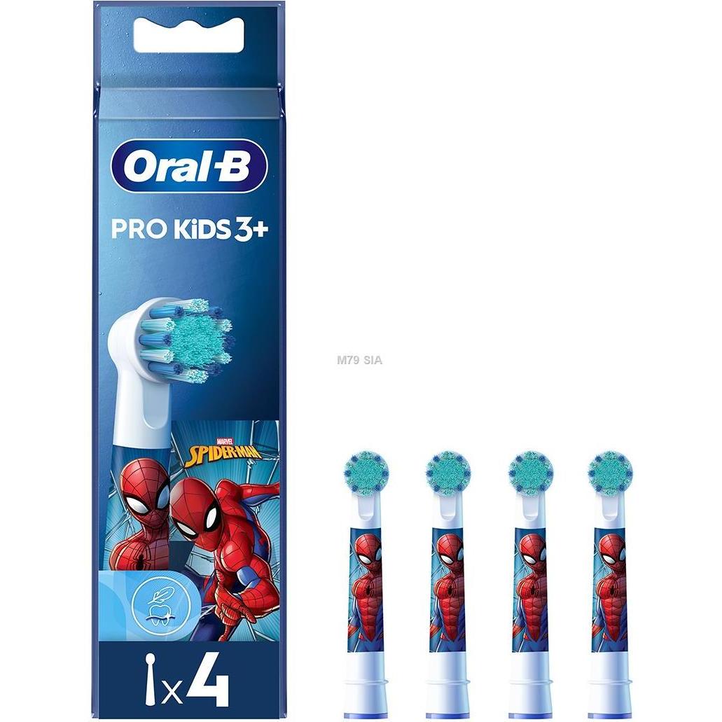 Oral-B, Testine per spazzolino, Spazzole per bambini Spider-Man (4 x)