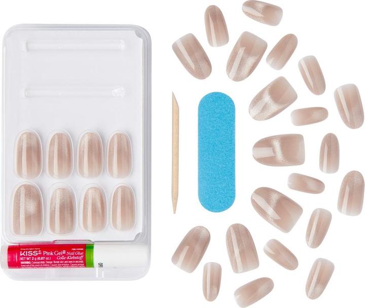 Image du produit KISS Gel Fantasy Magnetic Gel Nails Drama - 28 Pieces (Ongles artificiels)