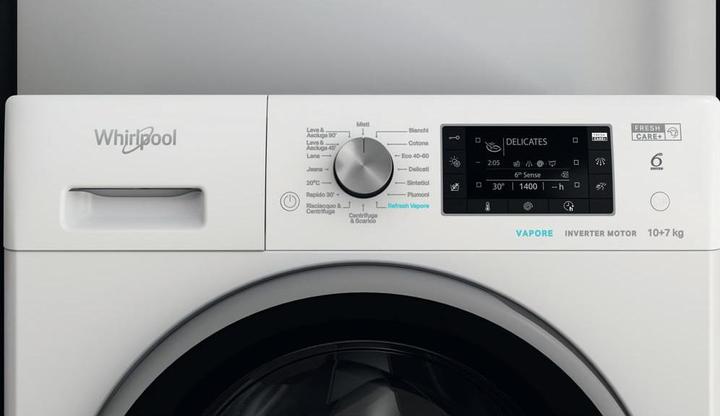 Actual product image Whirlpool FreshCare FFWDD 107625 WBS IT washer-dryer Free installation Front loading White