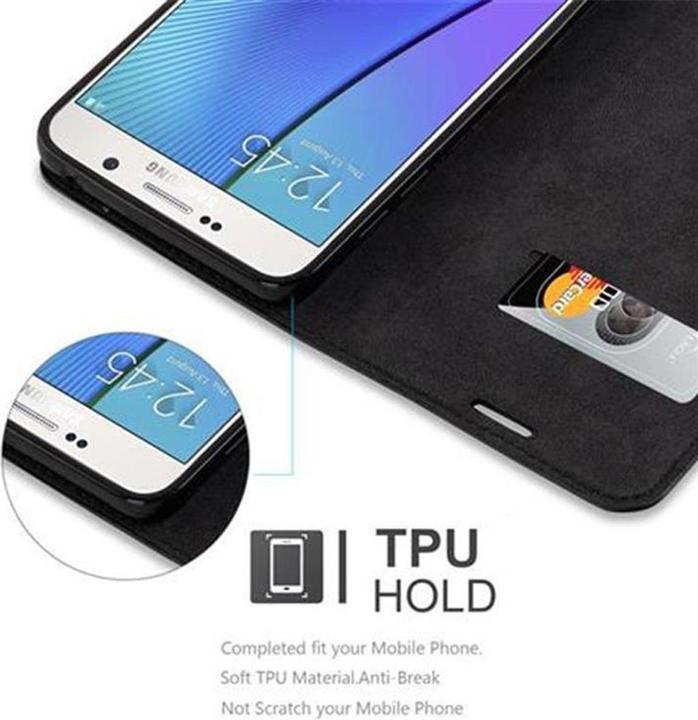 Actual product image Cadorabo Book Invisible Magnet Cover (Samsung Galaxy Note 5)