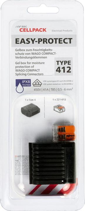 Actual product image CellPack Gel Box 412, IPx8, with Wago Compact terminal block
