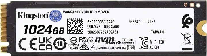 Produktbild Kingston KC3000 (1024 GB, M.2 2280)