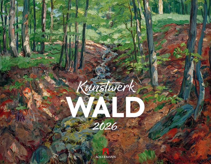 Produktbild Kunstwerk Wald Kalender 2026 (54 x 42 cm, Französisch, Deutsch, Englisch)