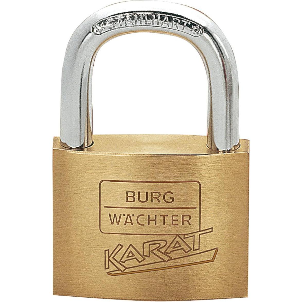 Thumbnail - Burg Wächter, Vorhängeschloss, Vorhangschloss Karat, 30 mm, verschiedensperrend SB