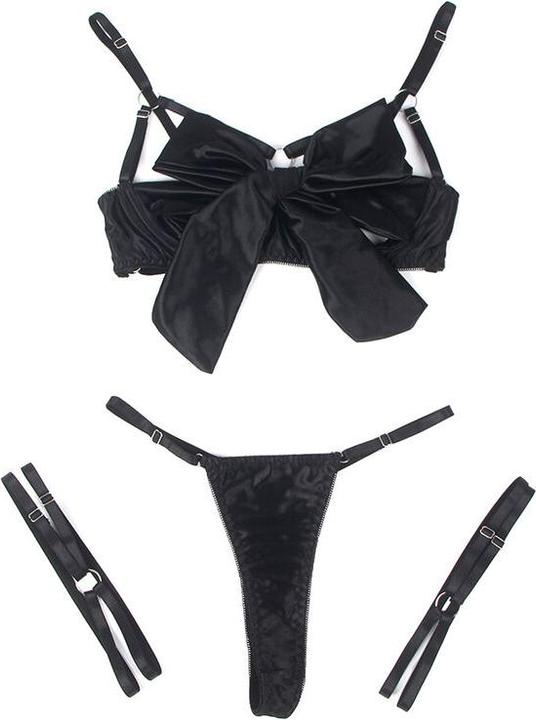 Produktbild Subblime - 955205 BH-SET MIT VERSTELLBARER SCHWARZER SCHLEIFE L/XL (L)