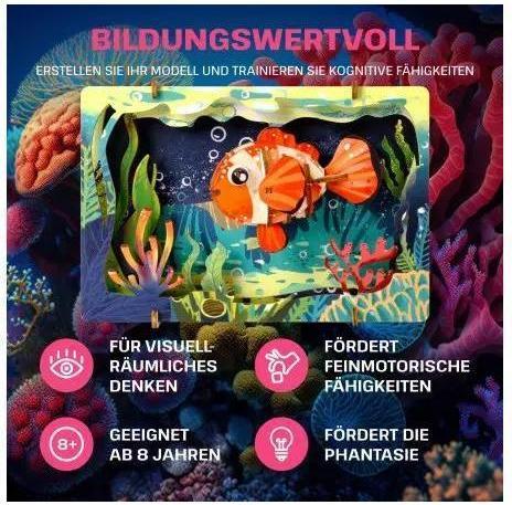 Immagine prodotto Escape Welt Pesce pagliaccio - Modello in legno 3D (22 pezzi)