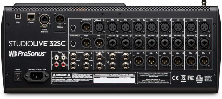 Produktbild PreSonus Mischpult StudioLive 32SC (Studio- und Livemixer)