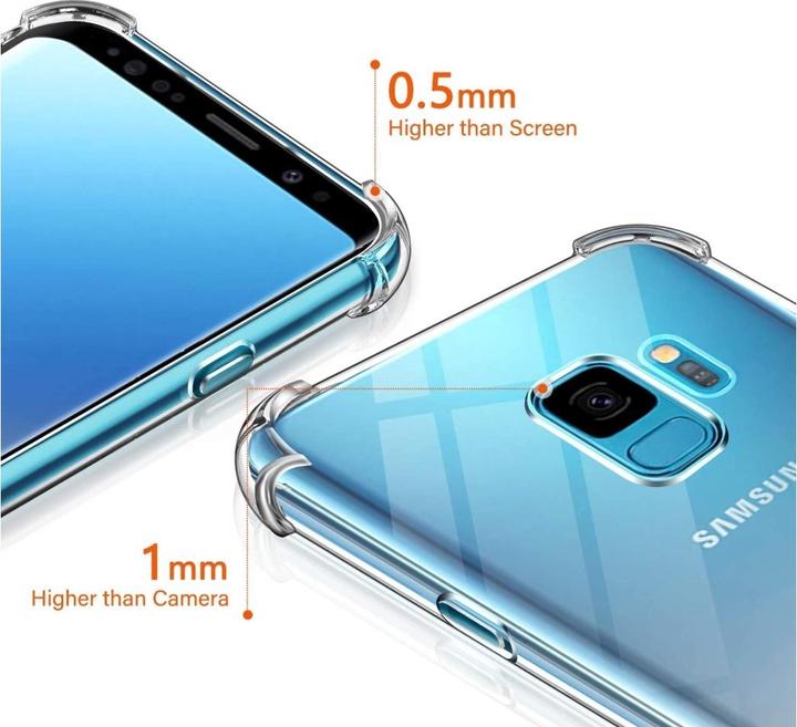 Actual product image Screenguard Samsung Galaxy S9 Case Crystal Soft Airbag Bumper (Samsung Galaxy S9+)