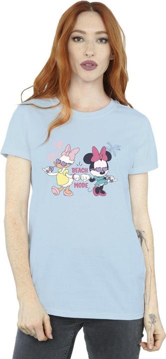 Actual product image Disney Womens/Ladies Minnie Daisy Beach Mode Cotton Boyfriend T-Shirt (XL)