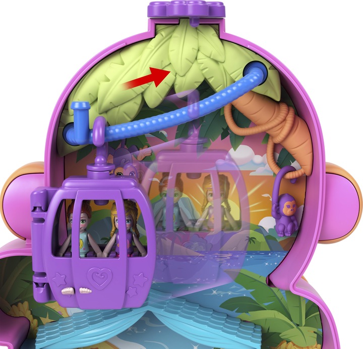 Image du produit Polly Pocket Set de jeu maman singe et bébé