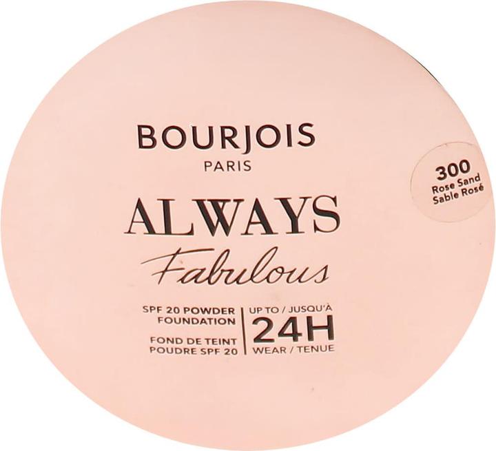Actual product image Bourjois Bj Polvo Compacto Always Fabulous (#300 Sable Rose, 300 Rose Sand)