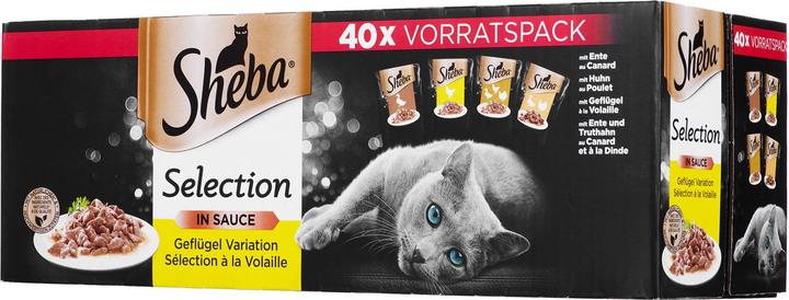 Image du produit Sheba Sélection en sauce (Adulte, 40 pcs, 3400 g)