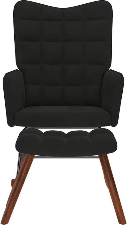 Actual product image vidaXL Schaukelstuhl mit Hocker