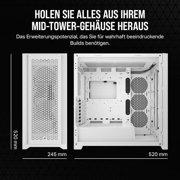 Immagine prodotto Corsair Airflow Core 5000D (ATX, E-ATX, mATX, Mini-ITX)