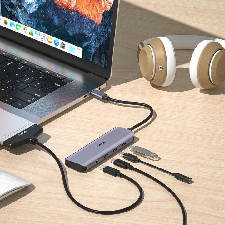 Actual product image Unitek H1107K Hub USB-C 4xUSB 3.1 Gen1 (USB-C, 4 ports)