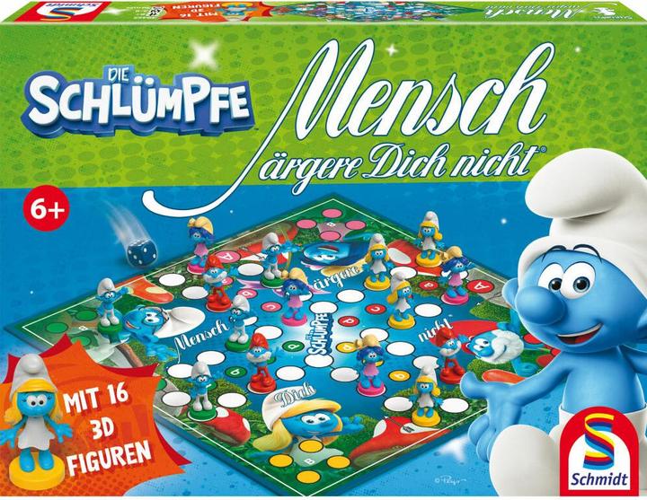 Schmidt Spiele Mensch ärgere Dich nicht, I Puffi (d) (Tedesco)