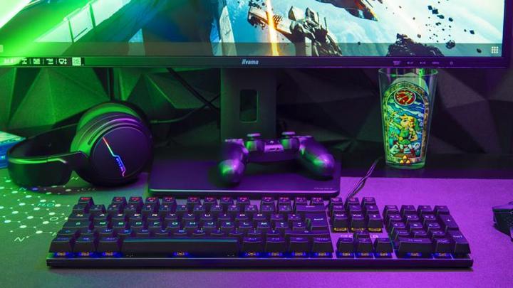 Actual product image The G-Lab Keyz Carbon Ex - Noir/RGB/Filaire/Switch Tactile (FR, Cable)