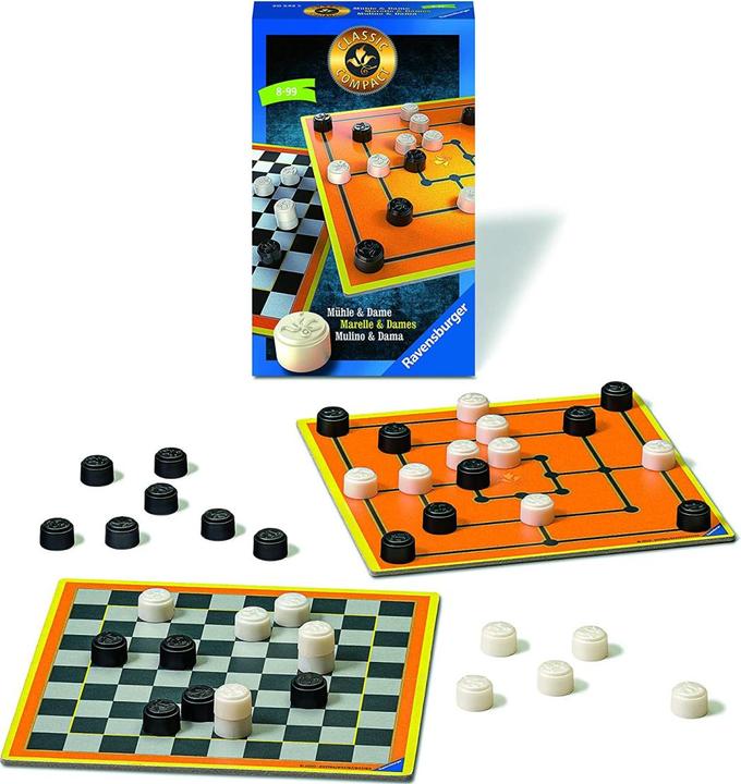 Produktbild Ravensburger Mühle und Dame Kompakt (Deutsch, Französisch, Italienisch)