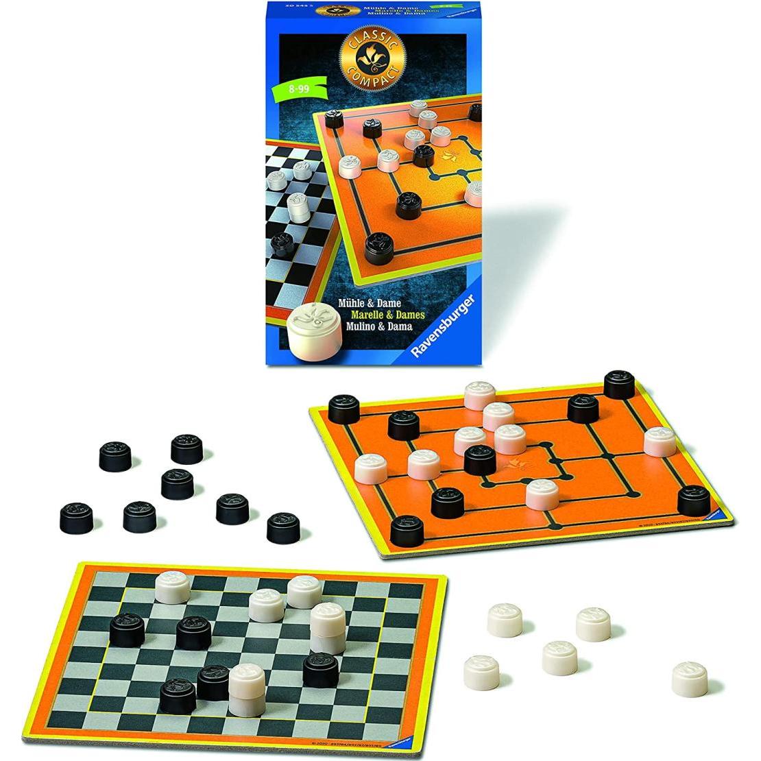 Thumbnail - Ravensburger Mühle und Dame Kompakt (Deutsch, Französisch, Italienisch)