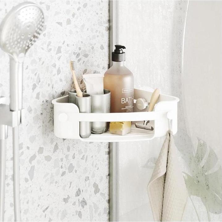 Produktbild Umbra FLEX Klebe-Eckbehälter, grau (19 x 30 x 9 cm)