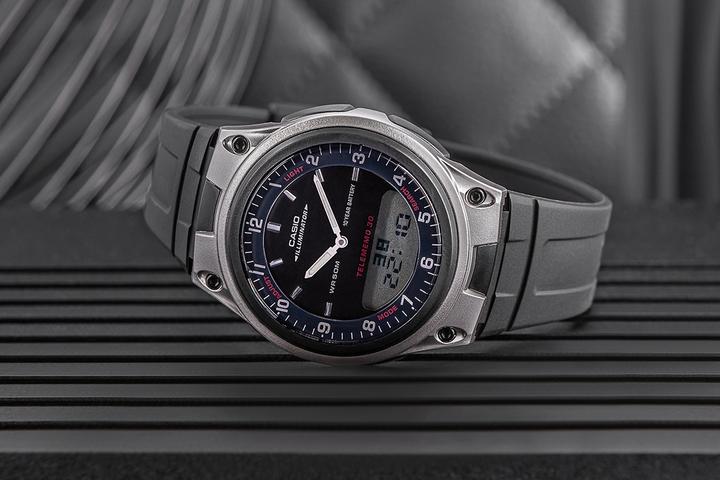 Actual product image Casio DUAL AW-80-1AVDF Men's watch + BOX